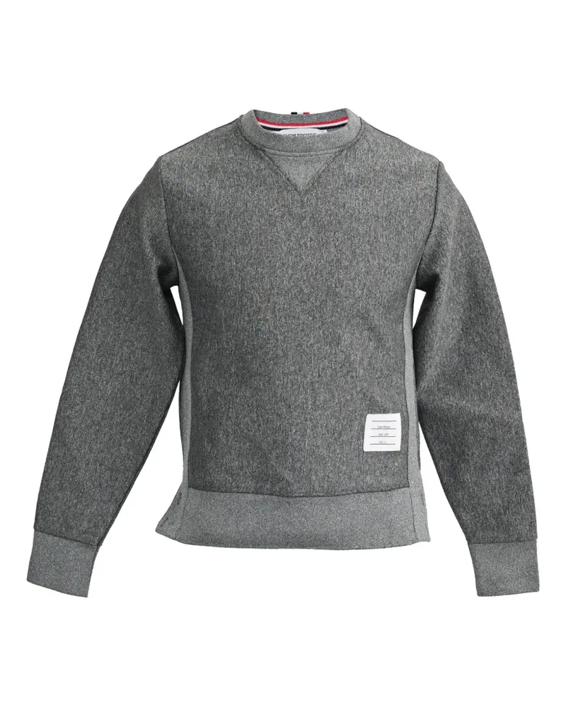 Thom Browne Logo Patch sweater - Grau Grau