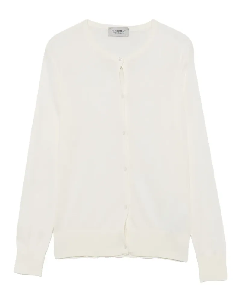 John Smedley Elinor fine-knit cardigan - Nude Nude
