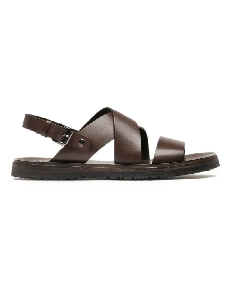 Officine Creative Italia Sandalen mit überkreuzten Riemen - Braun Braun