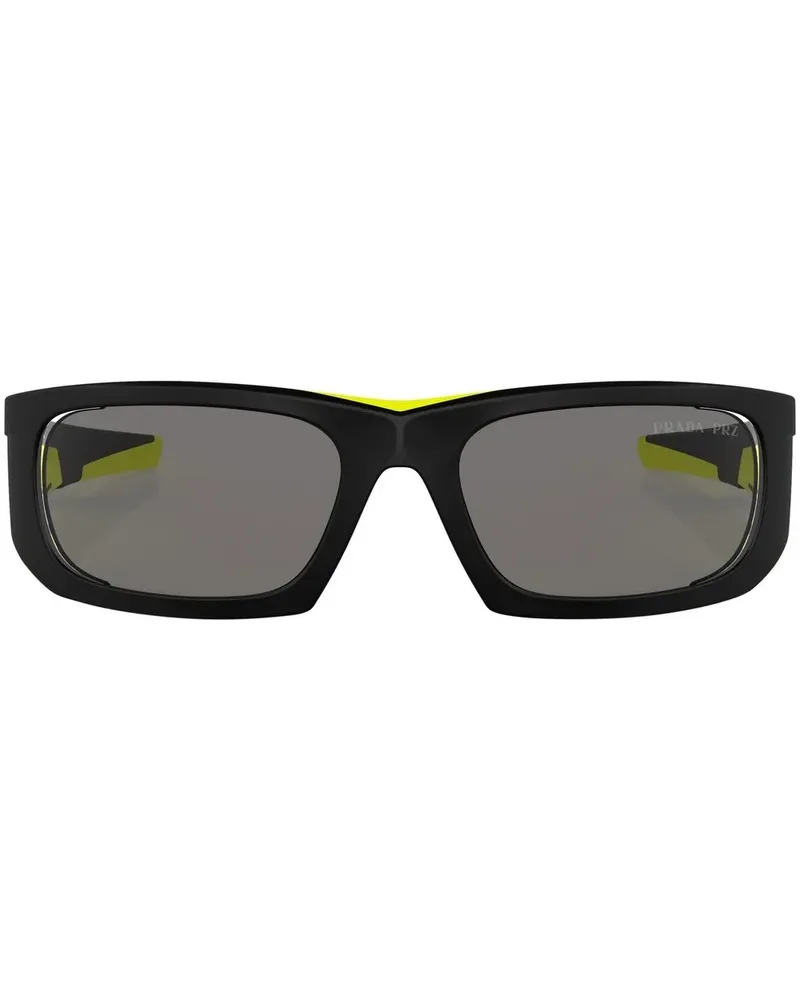 Prada Sonnenbrille mit Cut-Outs - Schwarz Schwarz