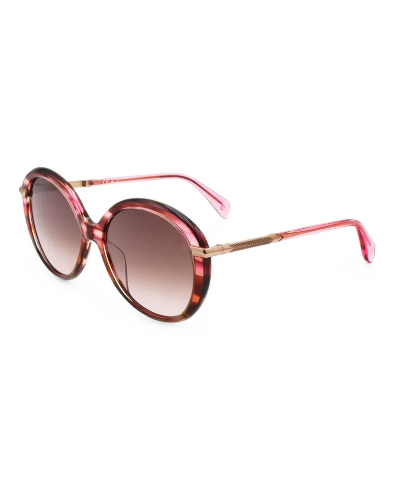 Rag & Bone Sonnenbrille mit rundem Gestell - Rosa Rosa