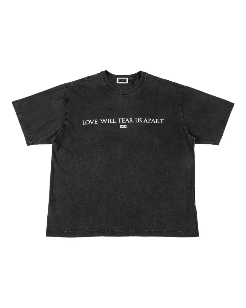 KITH x Joy Division T-Shirt mit Logo - Schwarz Schwarz