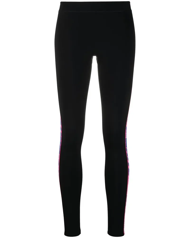 OFF-WHITE Leggings mit Logo-Streifen - Schwarz Schwarz