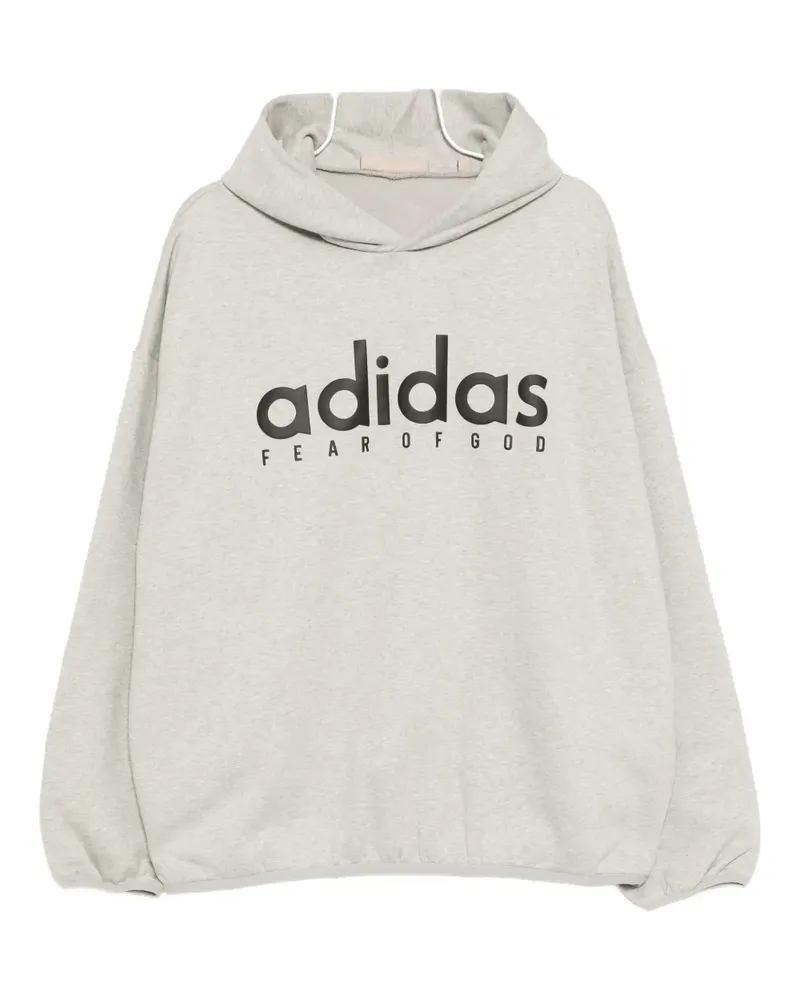 adidas Hoodie mit Logo - Grau Grau