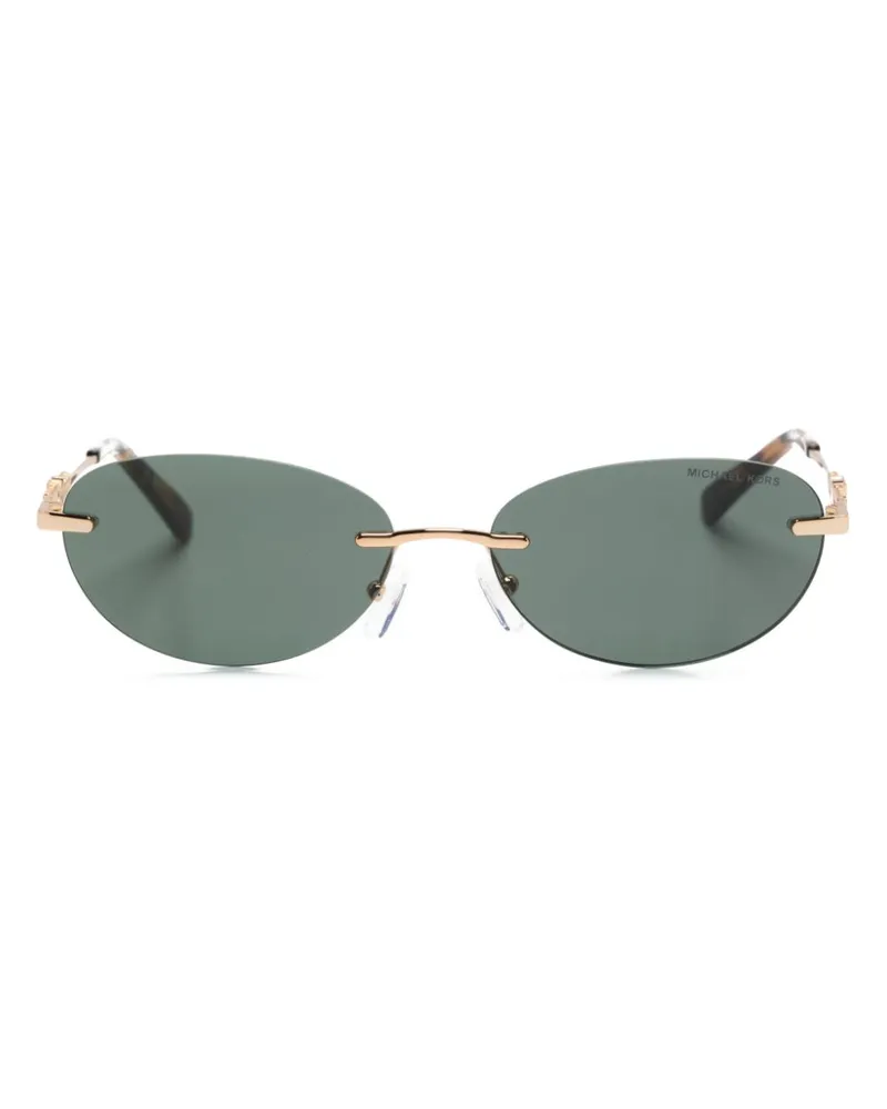 Michael Kors Sonnenbrille mit rundem Gestell - Gold Gold