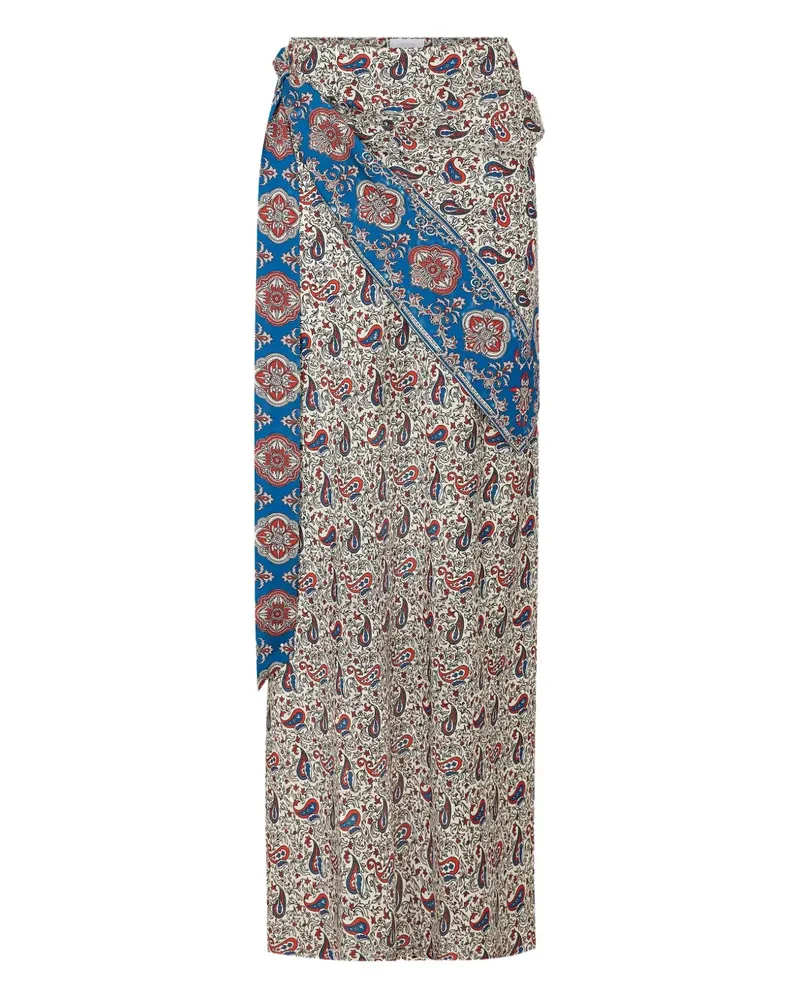 Paco Rabanne Rock mit Paisley-Print - Blau Blau