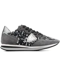 Philippe Model Tweed-Sneakers Grau