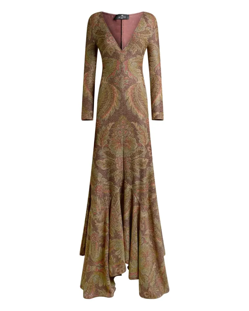 Etro Kleid mit Paisley-Print - Braun Braun