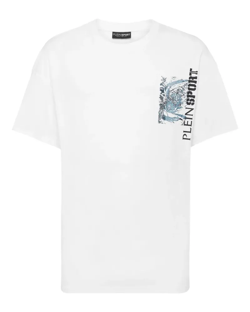 Philipp Plein T-Shirt mit Tiger-Print - Weiß Weiß
