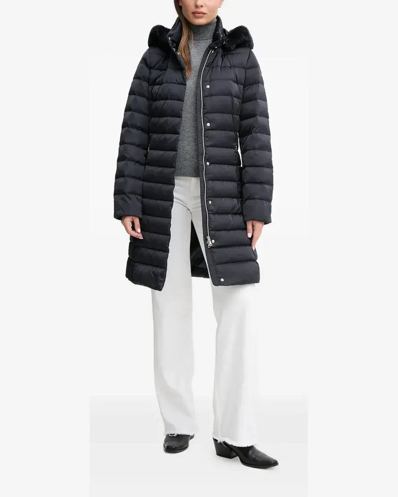Geox Bettanie hooded quilted coat - Schwarz Schwarz