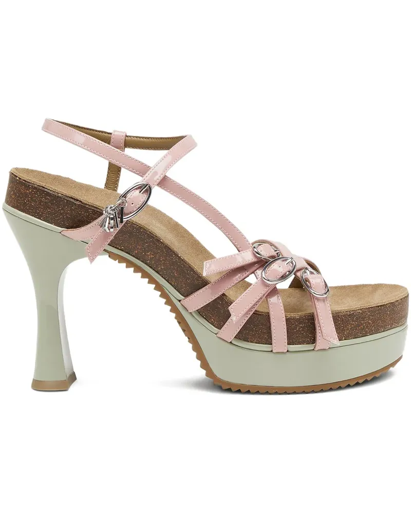 Diesel D-Woodstock Sandalen mit Schnalle 105mm - Rosa Rosa
