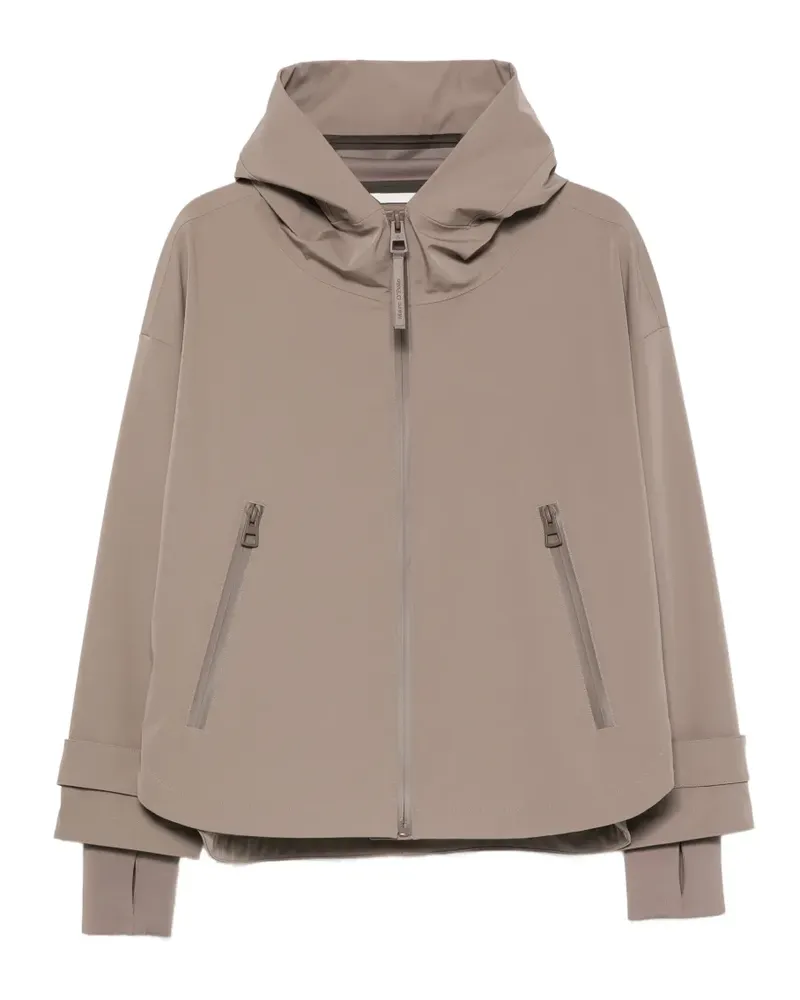 Marc O'Polo hooded zip-up jacket - Braun Braun
