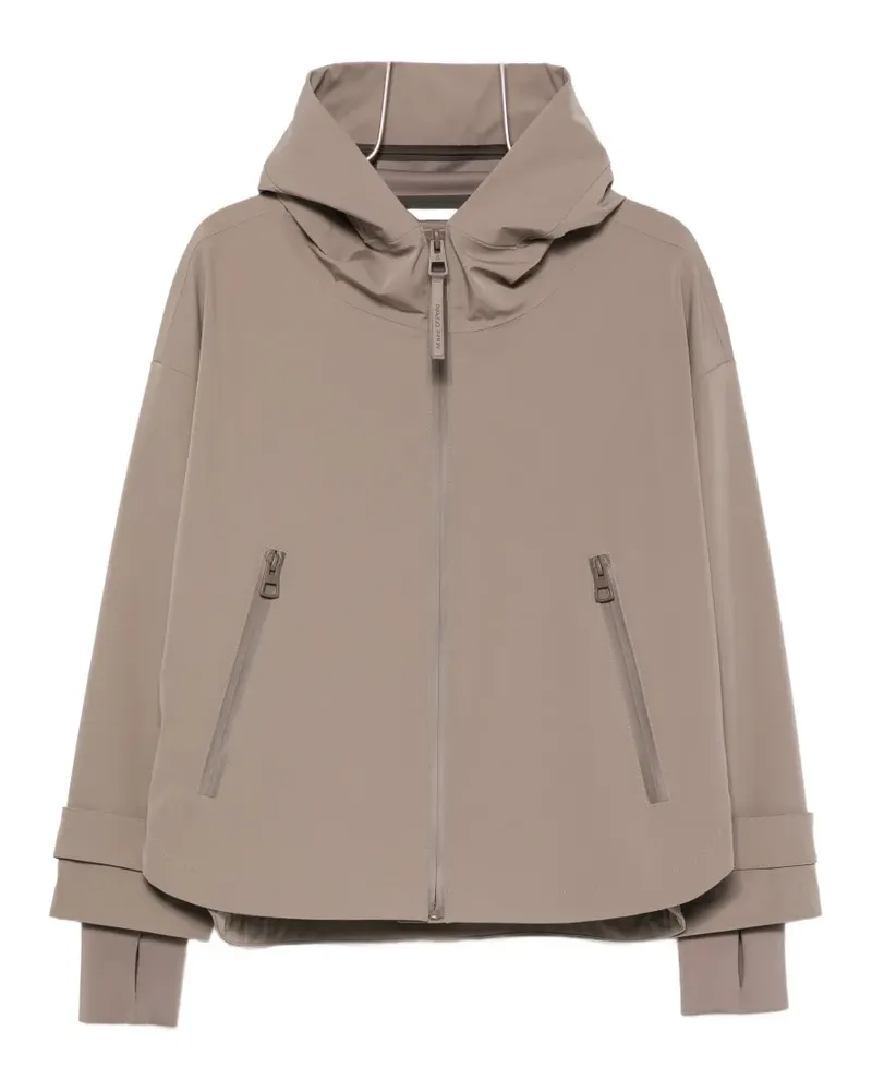 Marc O'Polo hooded zip-up jacket - Braun Braun