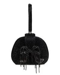 Self-Portrait Micro Tote Bag mit Strass Schwarz