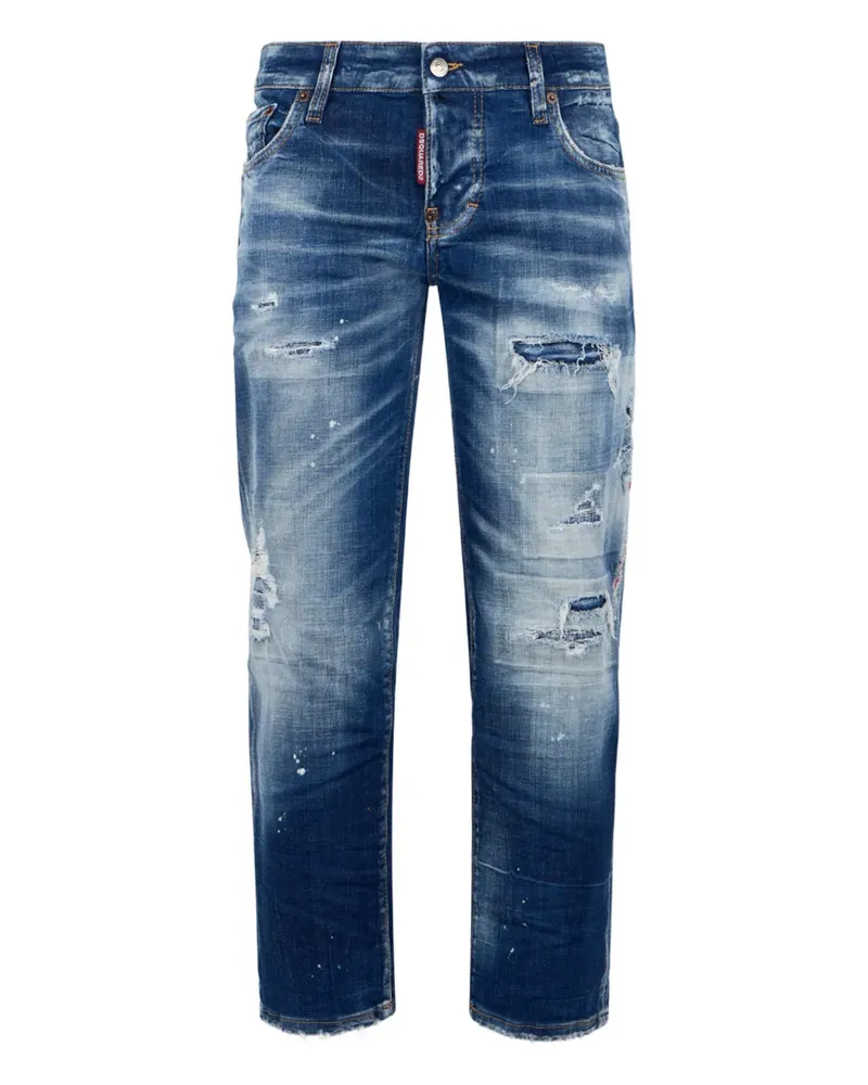 Dsquared2 Ausgeblichene Jeans im Distressed-Look - Blau Blau