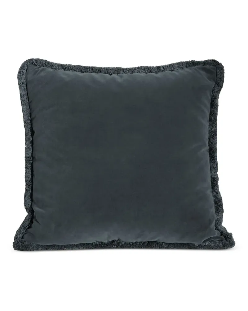 Soho Home Eckiges Margeaux Kissen mit Fransen (50cm x 50cm) - Blau Blau