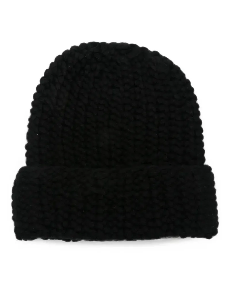 Liska Arala Beanie aus Kaschmir - Schwarz Schwarz