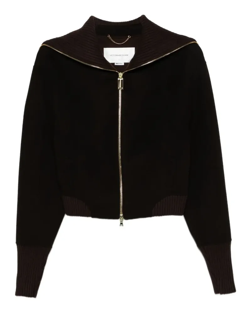 Victoria Beckham Jacke mit Stehkragen - Braun Braun