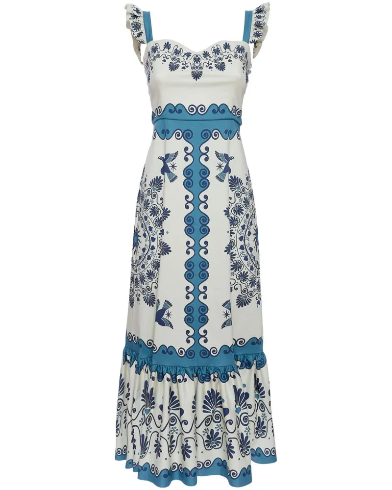 La DoubleJ Gingerbread Midikleid - Weiß Weiß