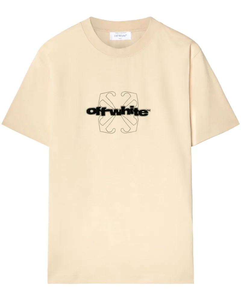 OFF-WHITE Flock Arrow T-Shirt - Nude Nude
