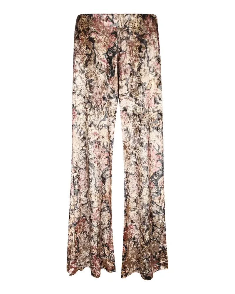 Pierre-Louis Mascia Ranada floral-print trousers - Nude Nude
