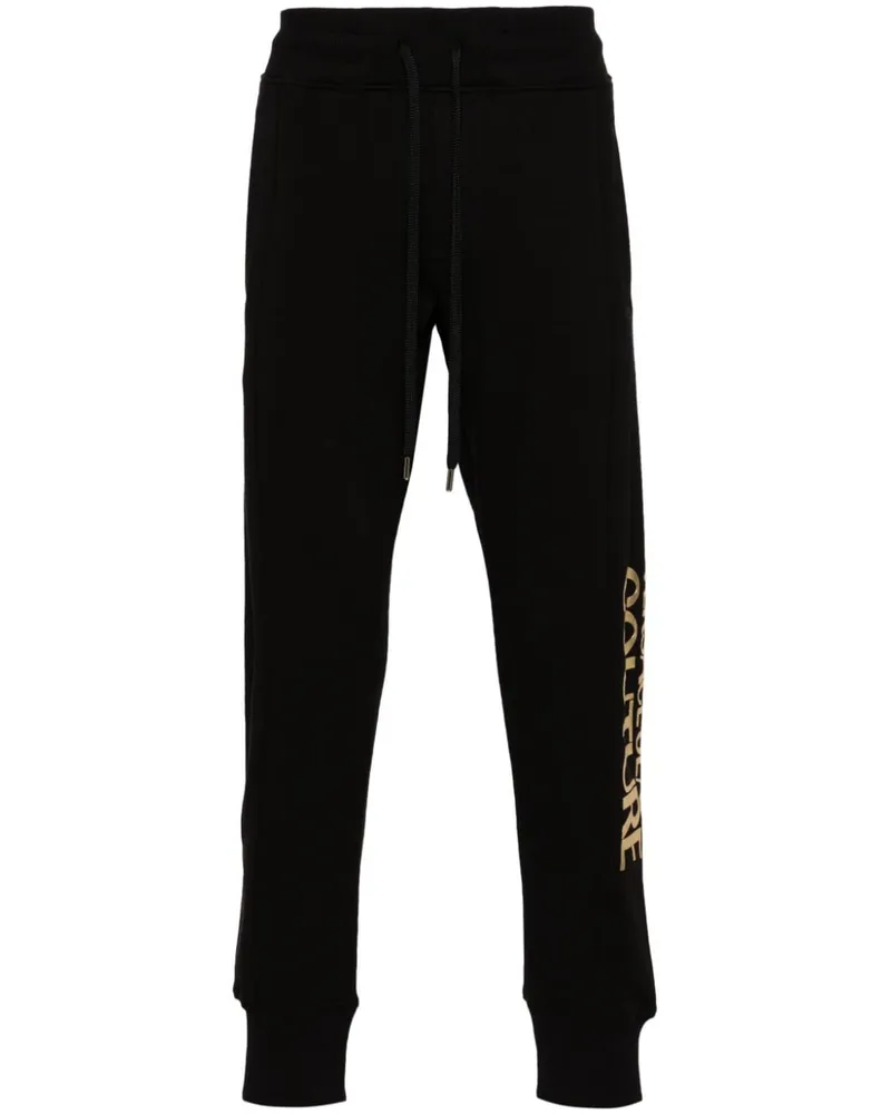 Versace Jeans Jogginghose mit Logo-Print - Schwarz Schwarz