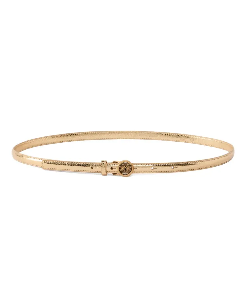 Pinko Gürtel mit Logo-Schnalle - Gold Gold