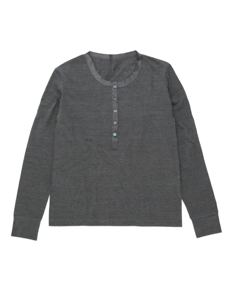 Fortela Coralie T-Shirt mit Seidenborte - Grau Grau