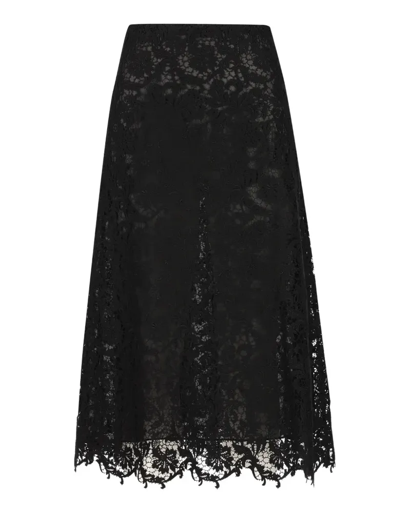 Fendi Rock aus Makramee - Schwarz Schwarz