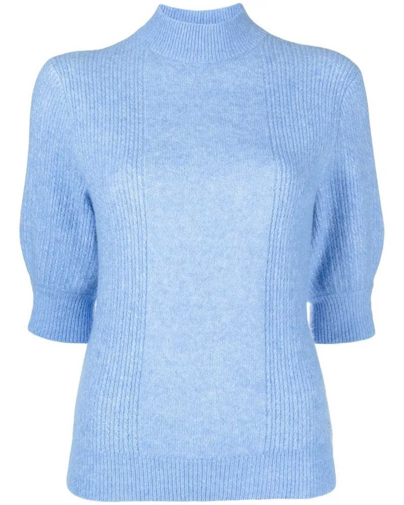 Tommy Hilfiger Pullover mit Cropped-Ärmeln - Blau Blau