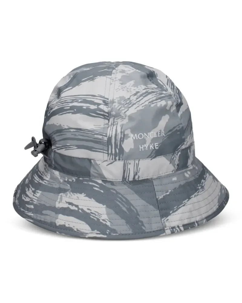 Moncler Fischerhut mit Camouflage-Print - Grau Grau