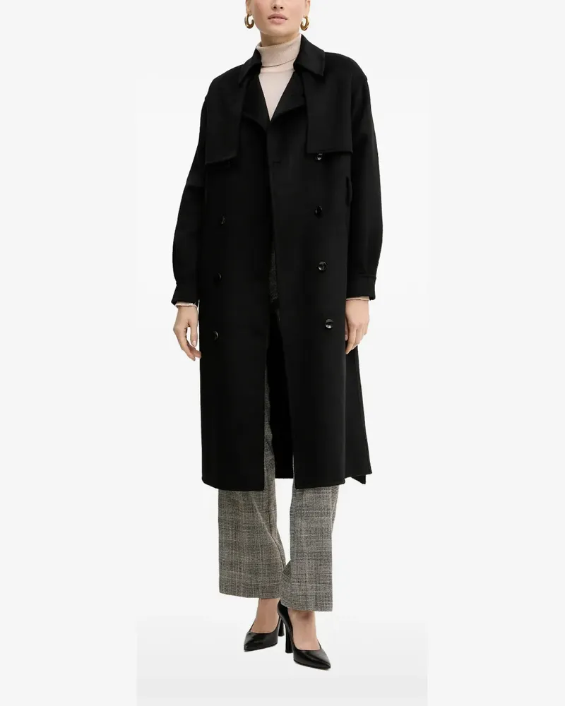 Silvian Heach button belted coat - Schwarz Schwarz