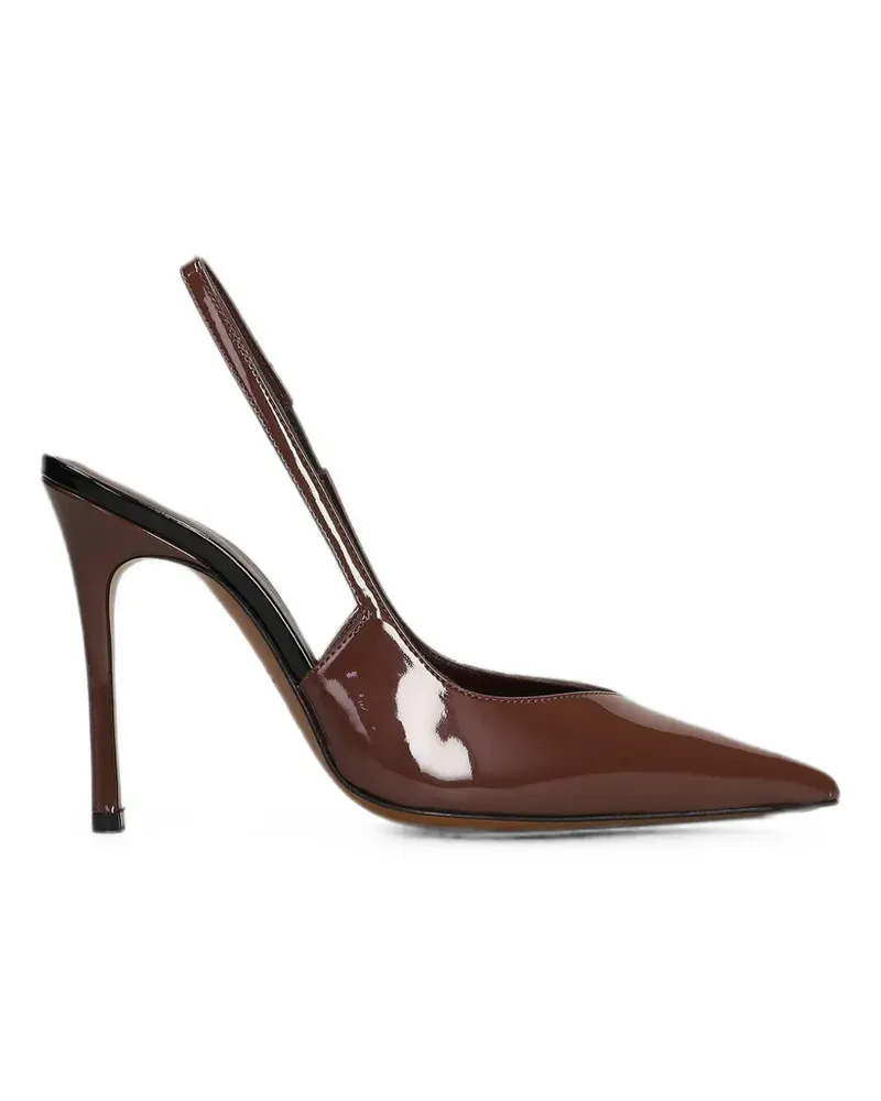 FESTA Milano Slingback-Pumps in Lackoptik - Braun Braun