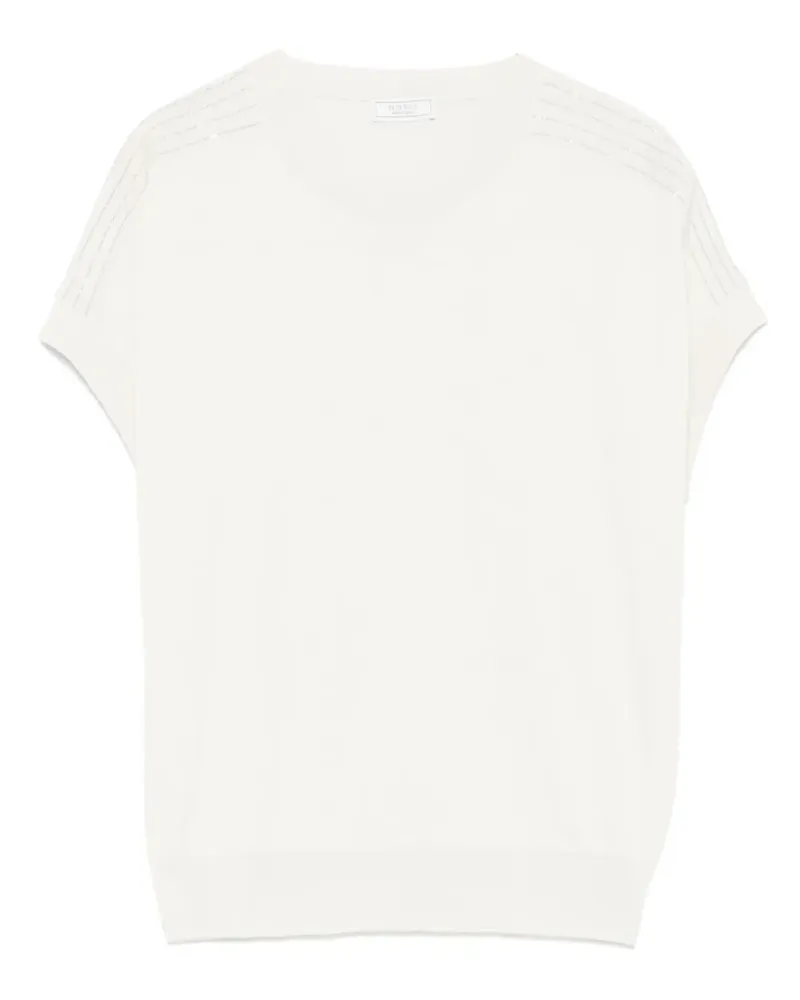 Peserico Klassisches T-Shirt - Nude Nude
