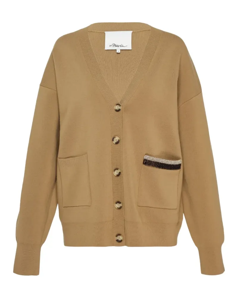 3.1 phillip lim Cardigan mit Kristallen - Braun Braun
