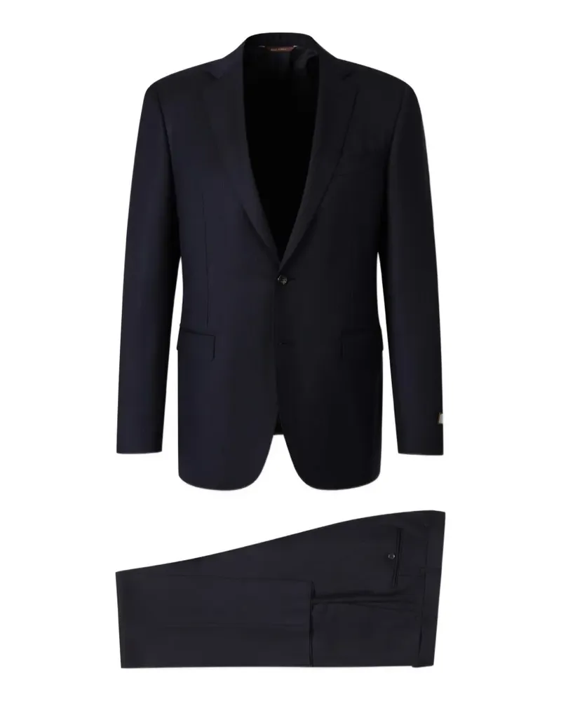 Canali Einreihiger Anzug mit Nadelstreifen - Blau Blau