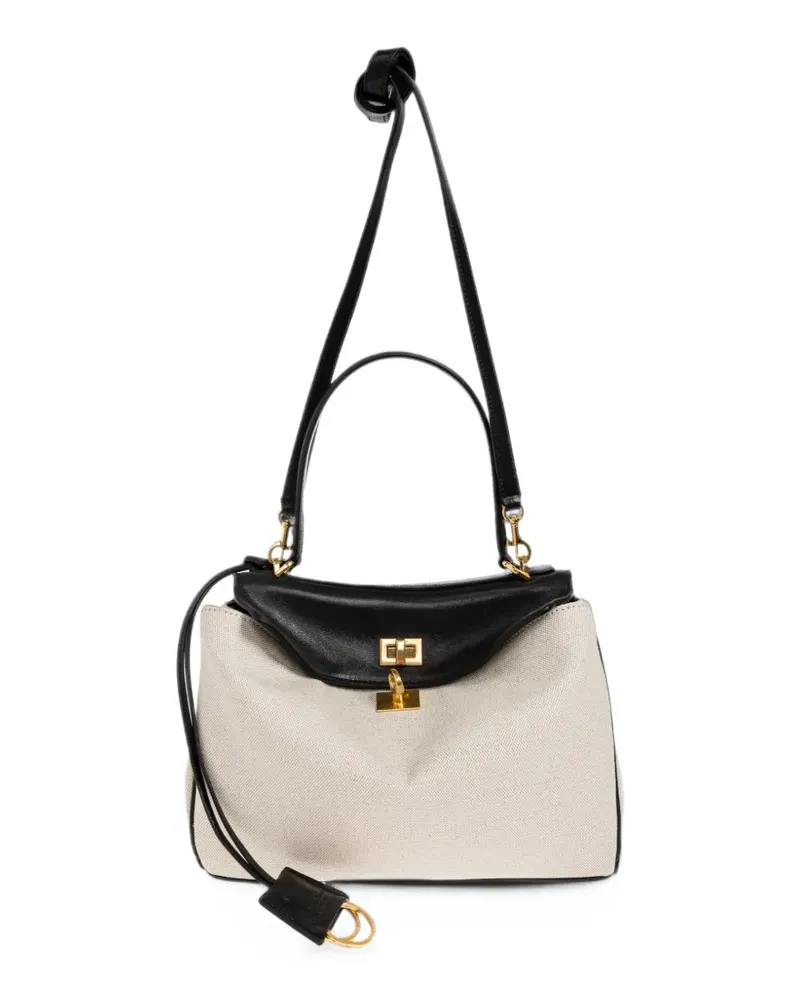 Balenciaga Kleine Rodeo Handtasche in Beige/Schwarz - Nude Nude