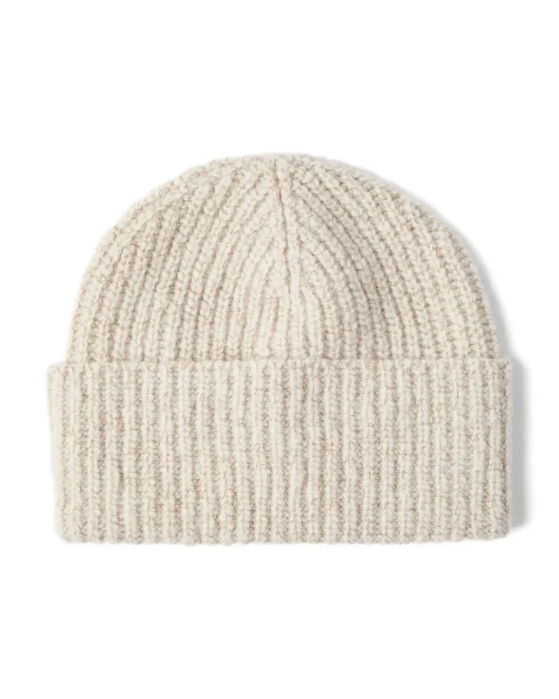 Brunello Cucinelli Gerippte Beanie - Nude Nude