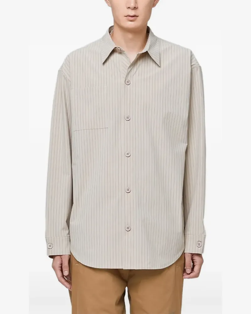 OFF DUTY Hemd mit Nadelstreifen - Braun Braun