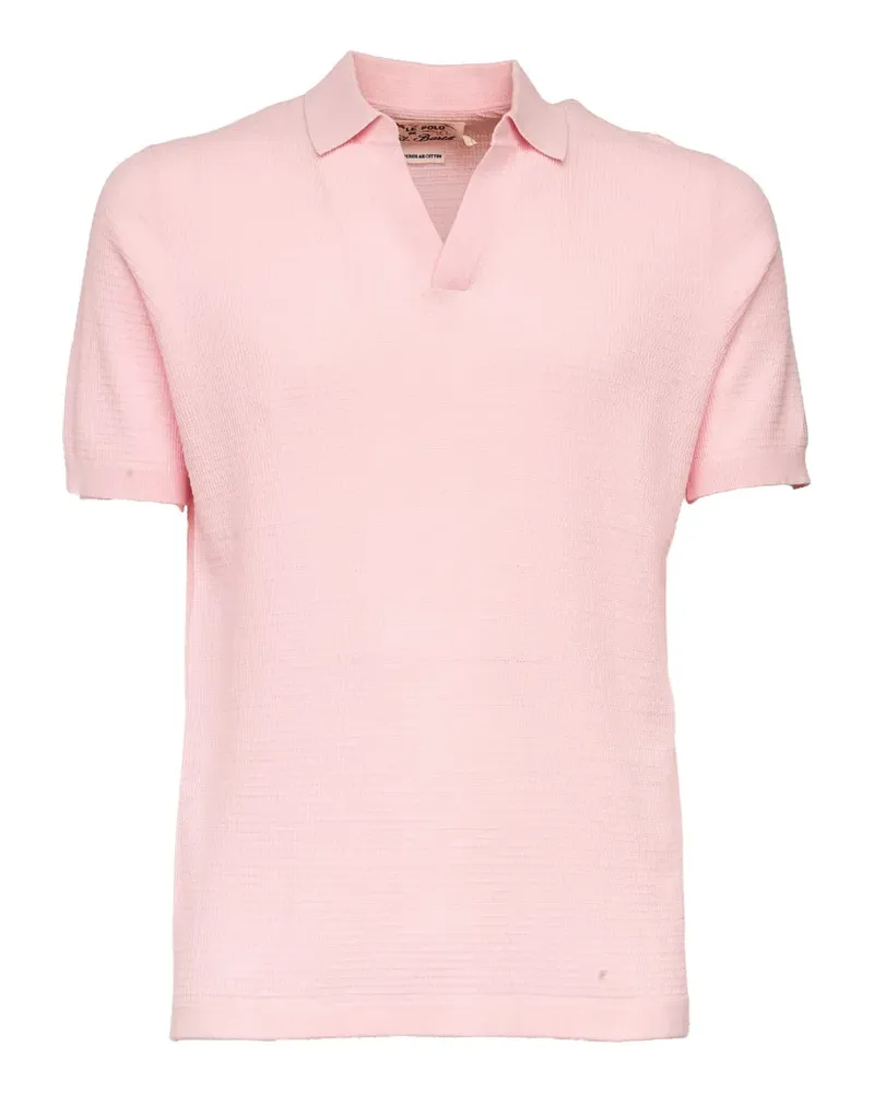 MC2 Saint Barth Sloan waffle-knit T-shirt - Rosa Rosa