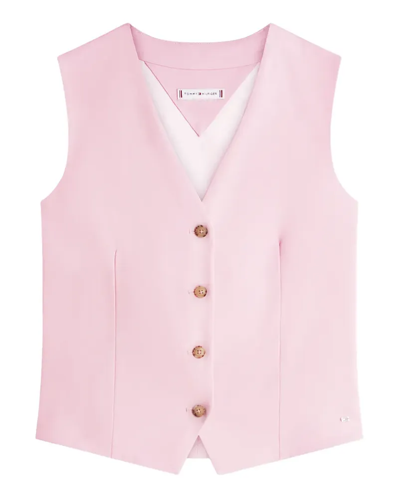 Tommy Hilfiger button-up waistcoat - Rosa Rosa