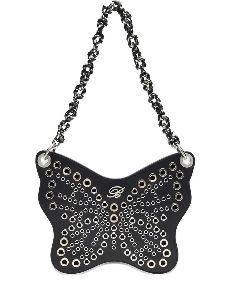 Blumarine butterfly-shape shoulder bag - Schwarz Schwarz