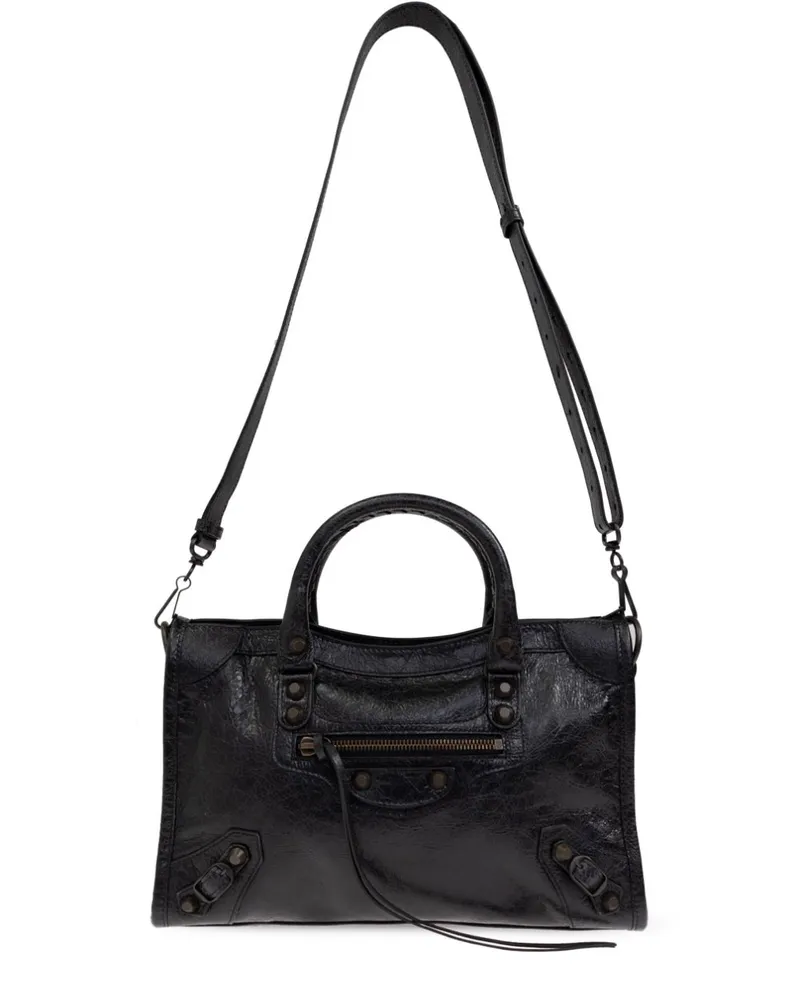Balenciaga Kleine Le City Handtasche - Schwarz Schwarz