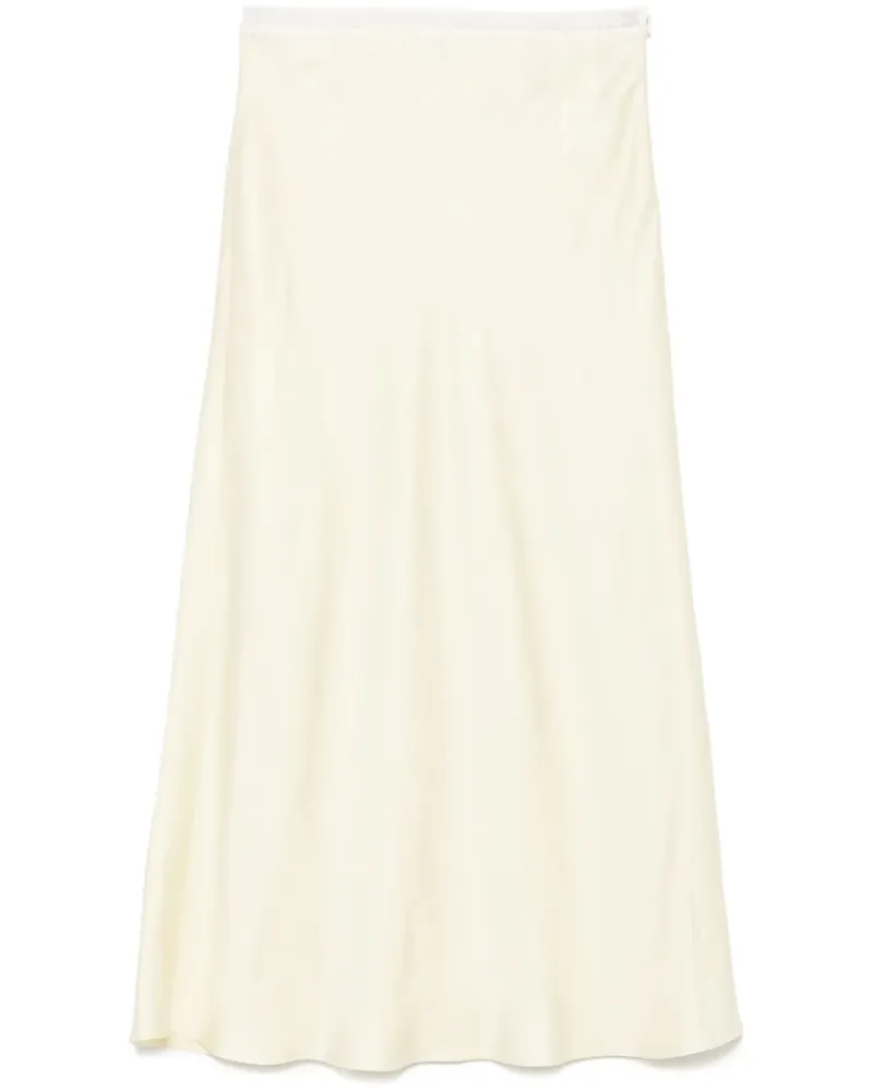 Sandro Midikleid mit Satin-Effekt - Gelb Gelb