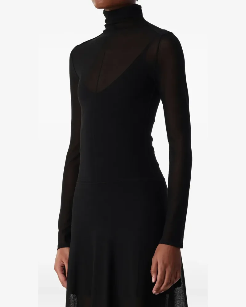 Jason Wu turtleneck maxi dress - Schwarz Schwarz