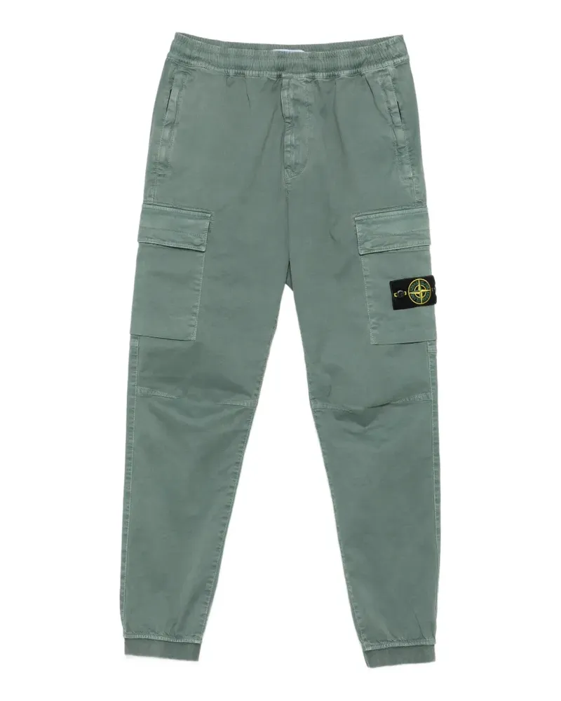 Stone Island logo-patch cargo pants - Grün Grün
