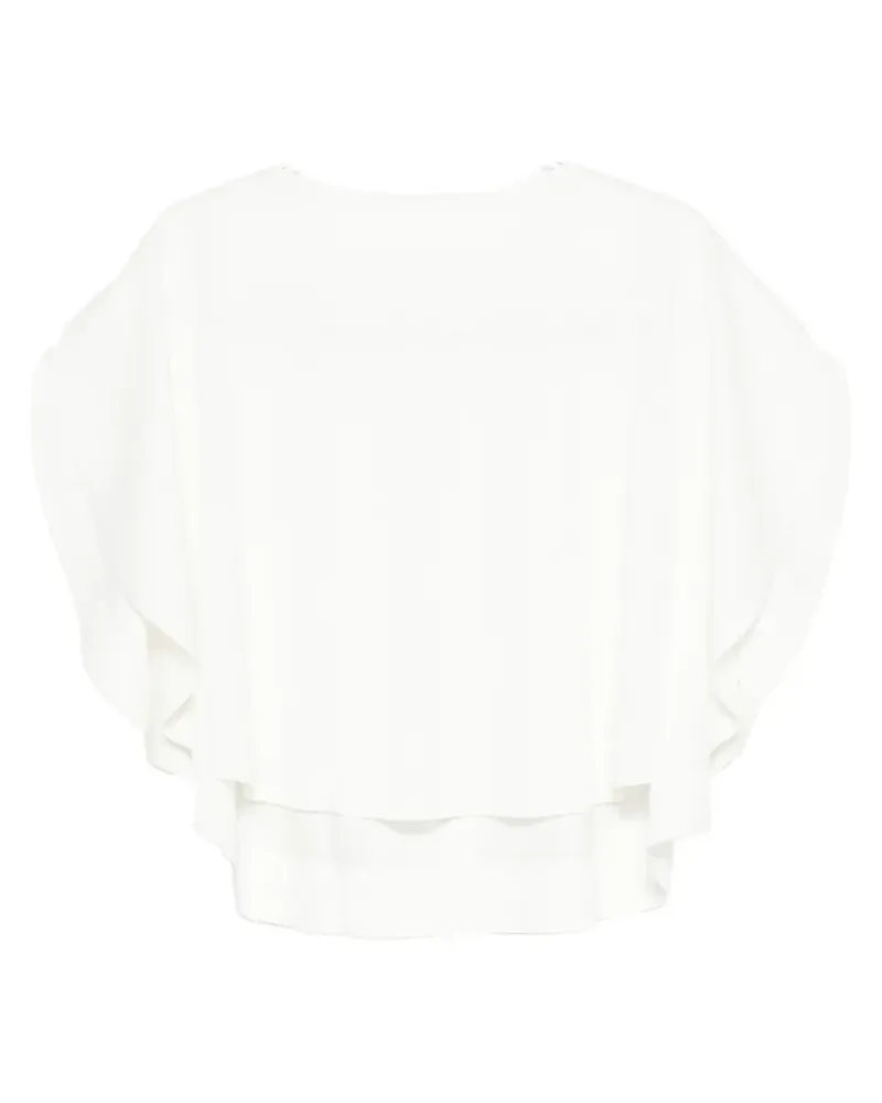 Issey Miyake A-POC Slice pleated top - Weiß Weiß