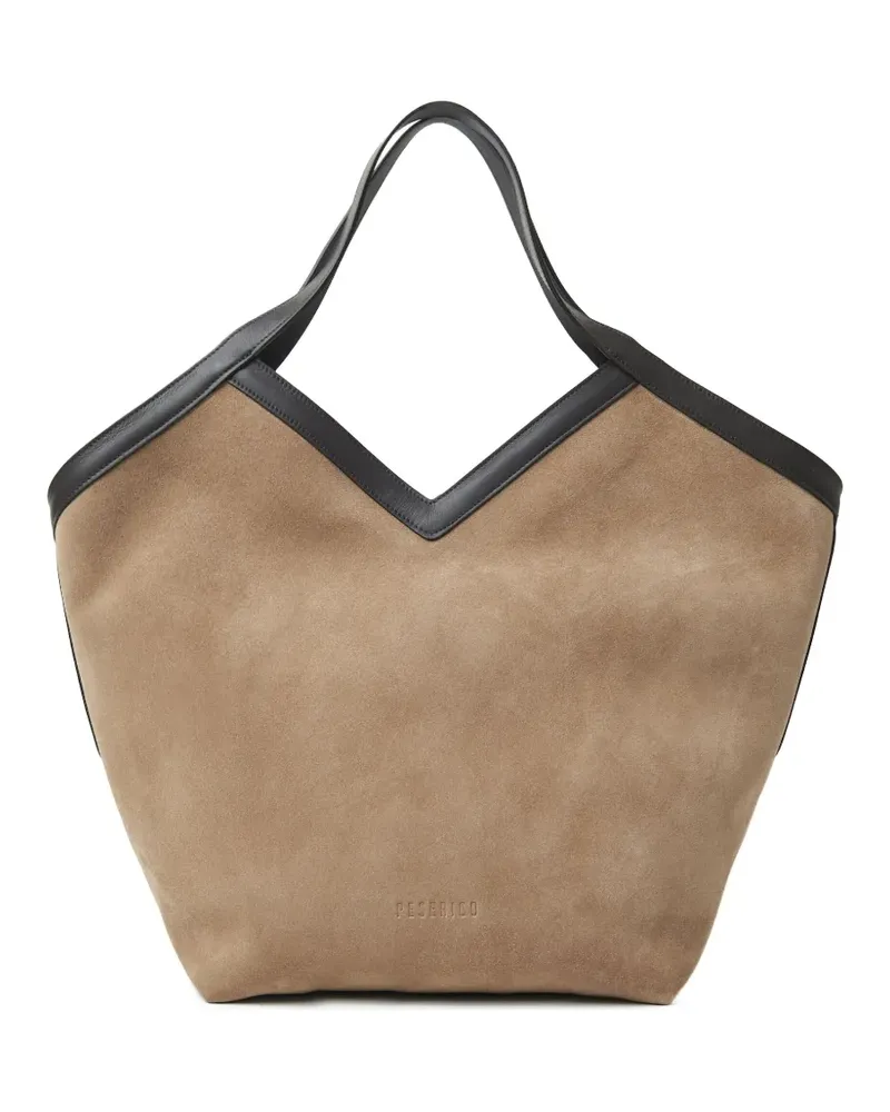 Peserico Shopper aus Wildleder - Braun Braun
