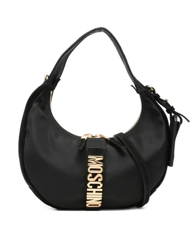 Moschino Schultertasche mit Logo - Schwarz Schwarz