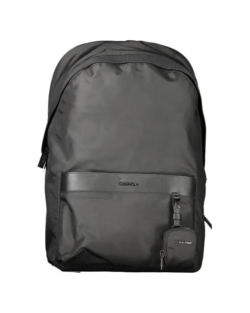 Calvin Klein logo-engraved keychain backpack - Schwarz Schwarz